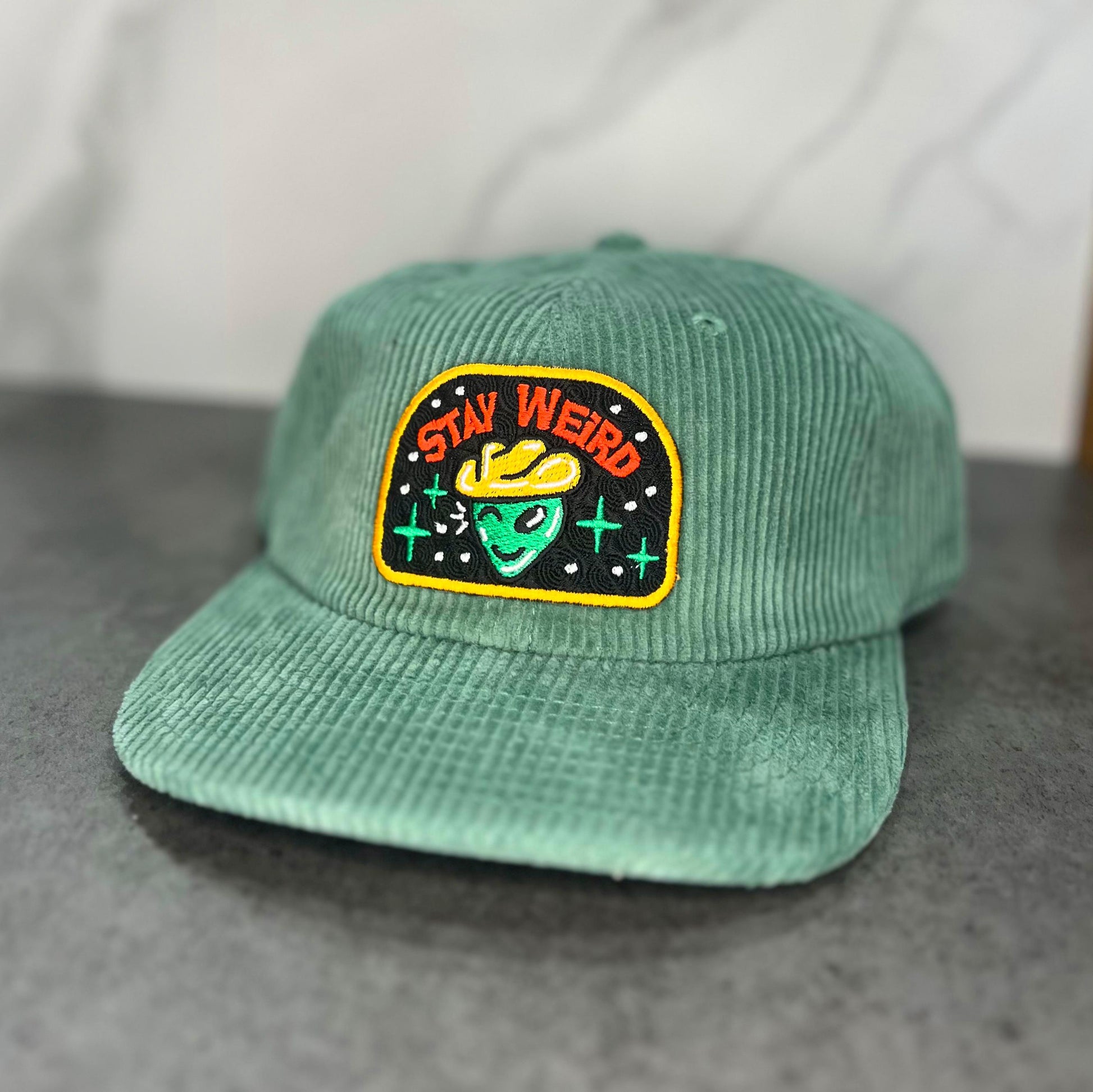 Stay Weird Corduroy Hat