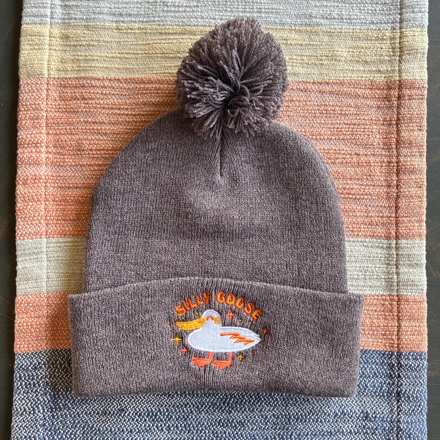 Silly Goose Pom Pom Beanie