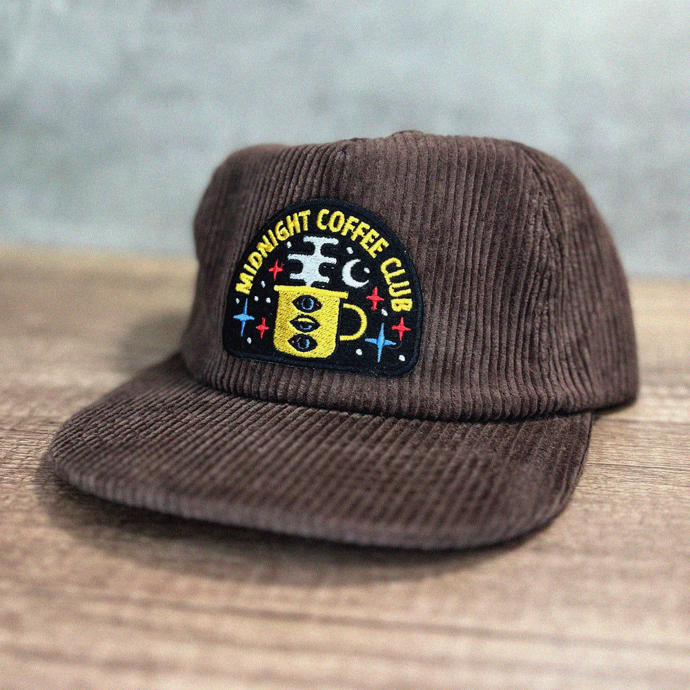 Midnight Coffee Club 5-Panel Corduroy Hat
