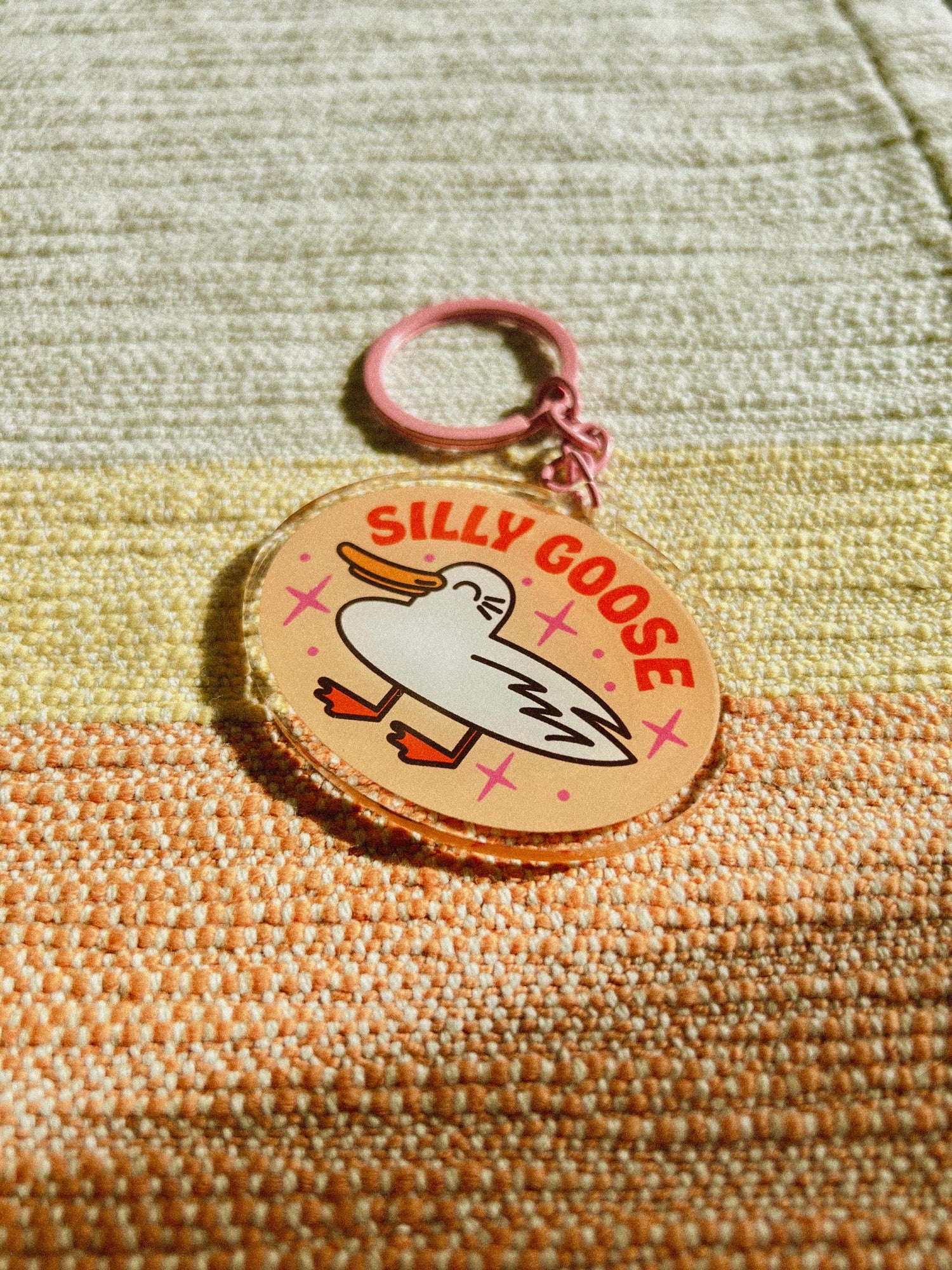 Silly Goose Acrylic Keychain