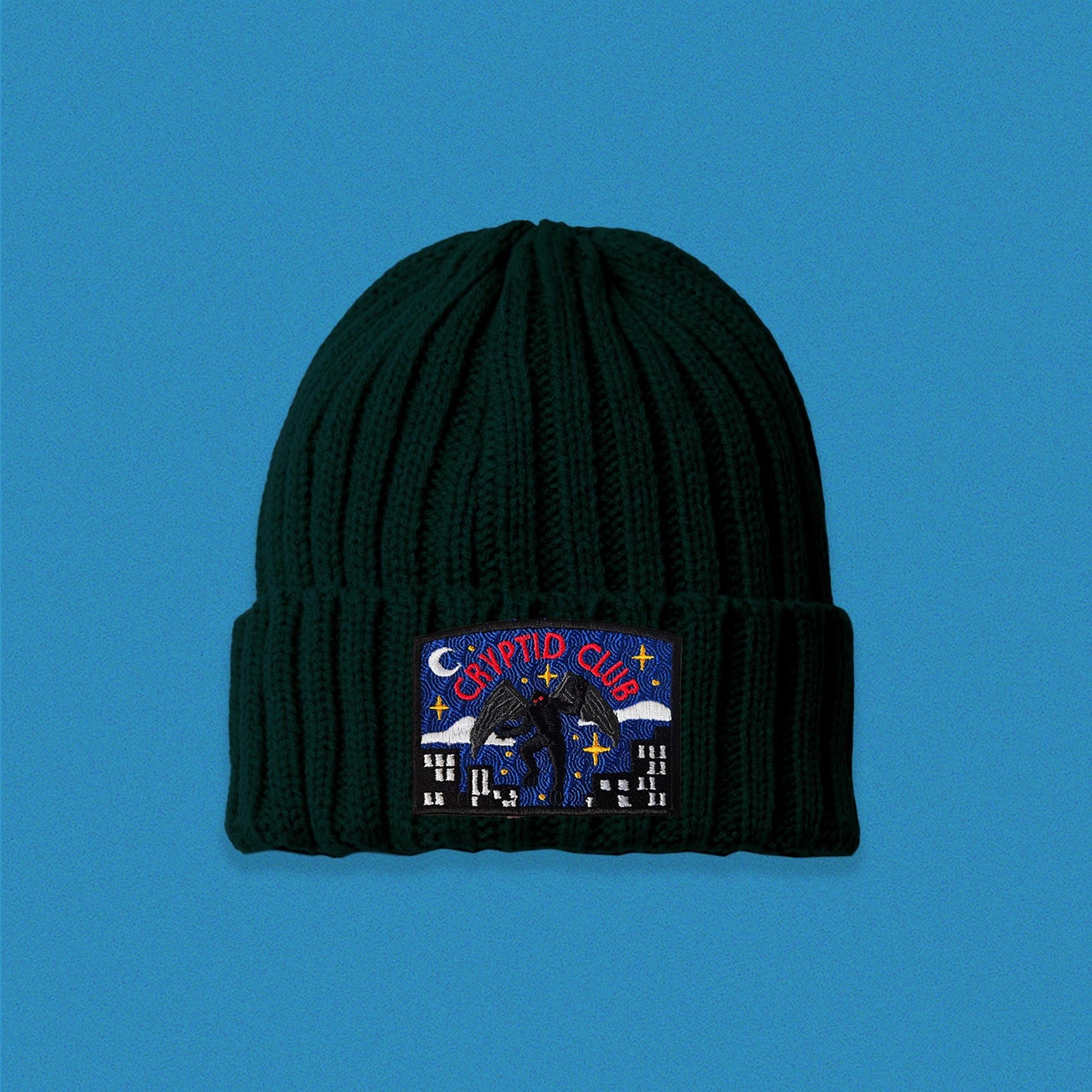 Mothman Cryptid Club Cable Knit Beanie