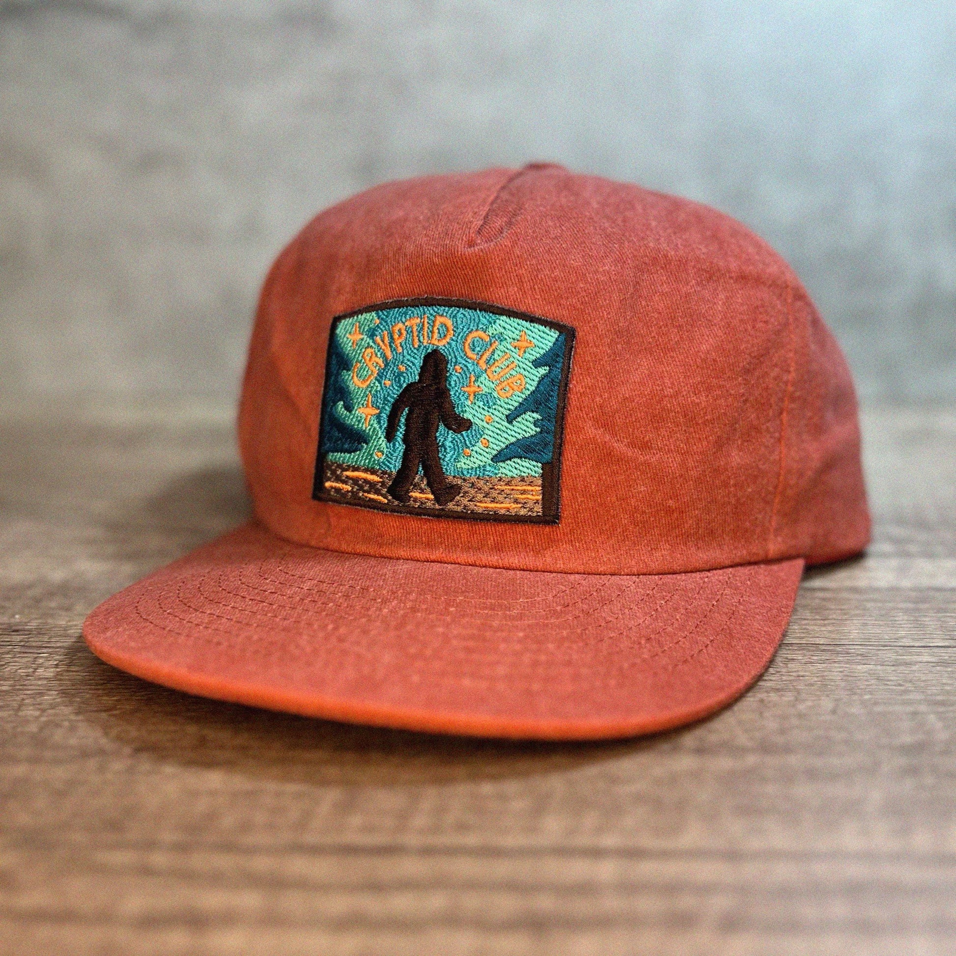 Bigfoot Cryptid Club 5-Panel Brushed Cotton Hat