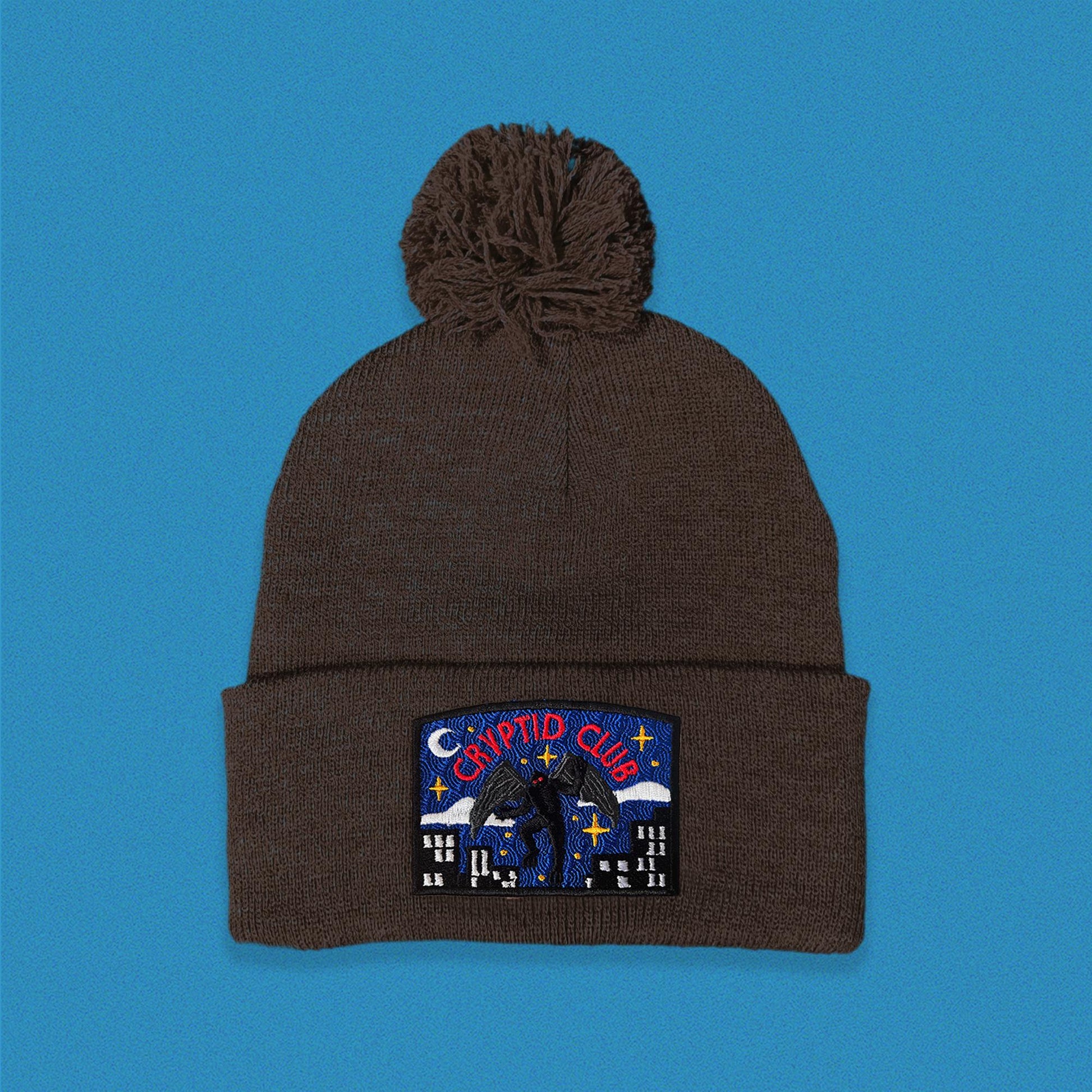 Mothman Cryptid Club Pom Pom Beanie