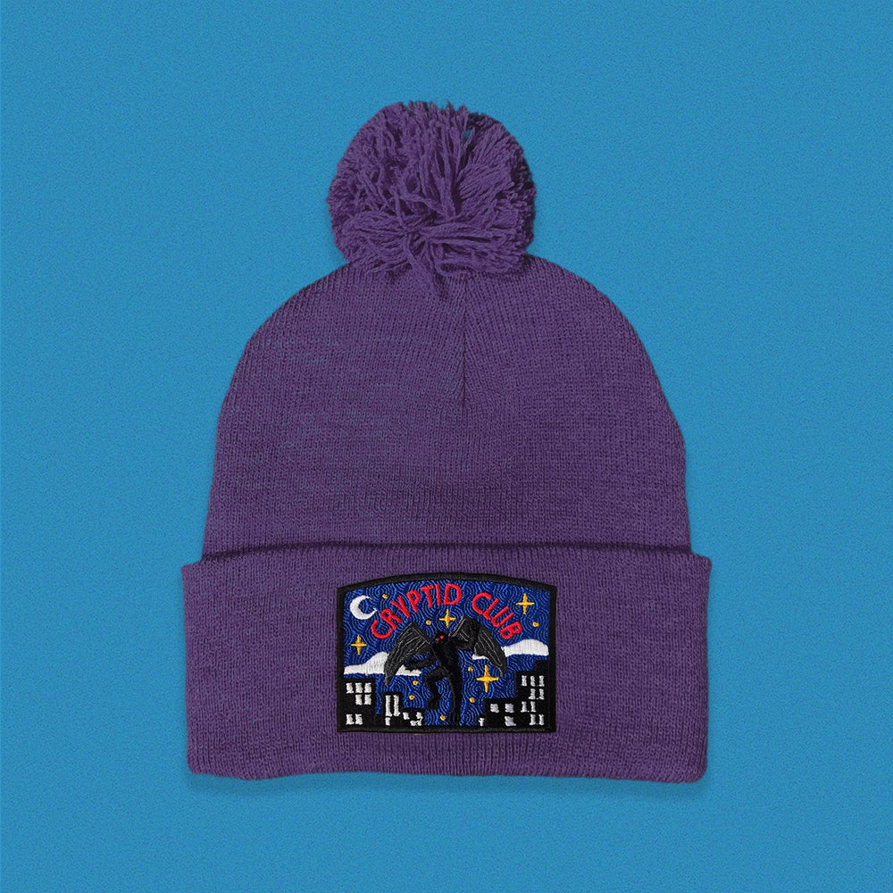 Mothman Cryptid Club Pom Pom Beanie