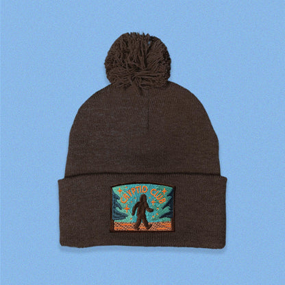 Bigfoot Cryptid Club Pom Pom Beanie