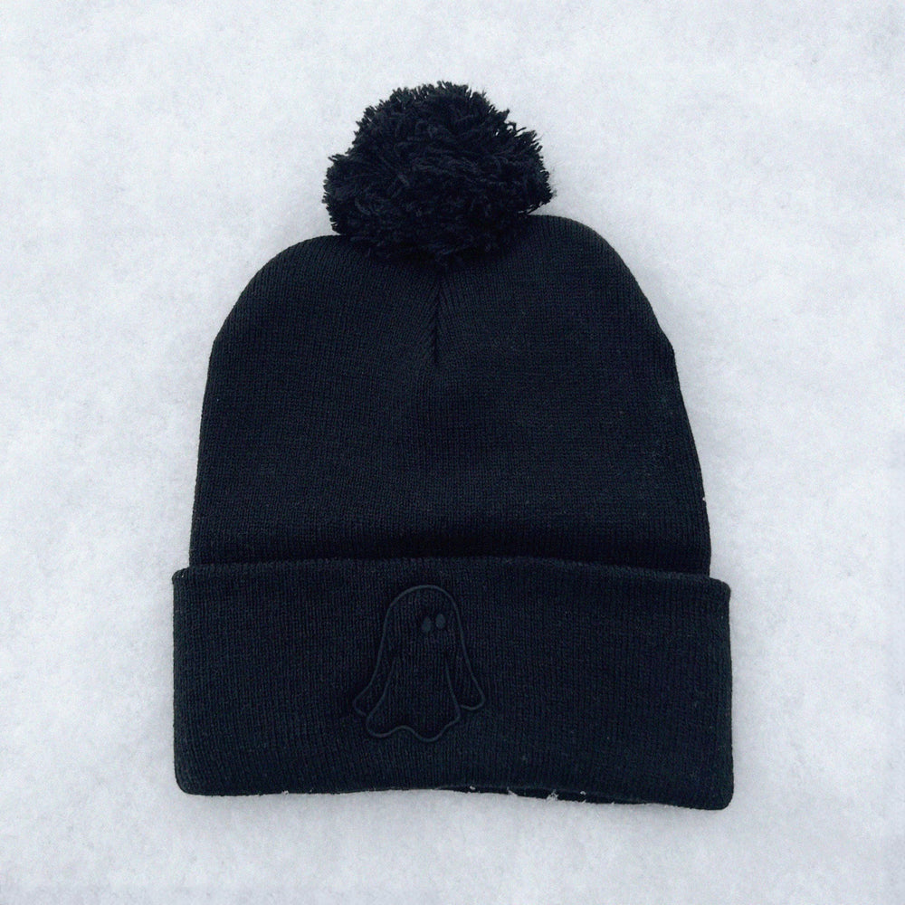 Ghost Pom Pom Beanie