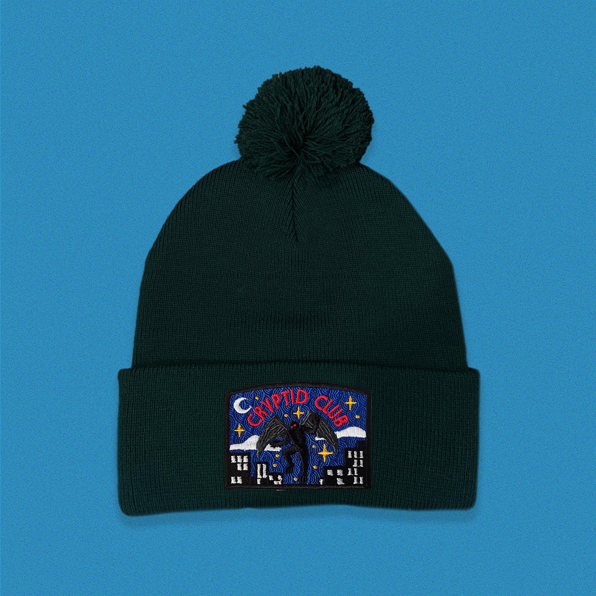 Mothman Cryptid Club Pom Pom Beanie