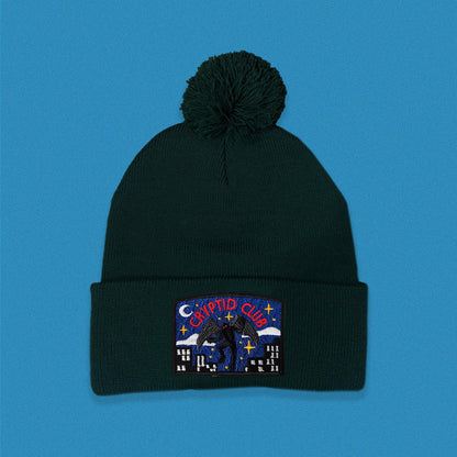 Mothman Cryptid Club Pom Pom Beanie