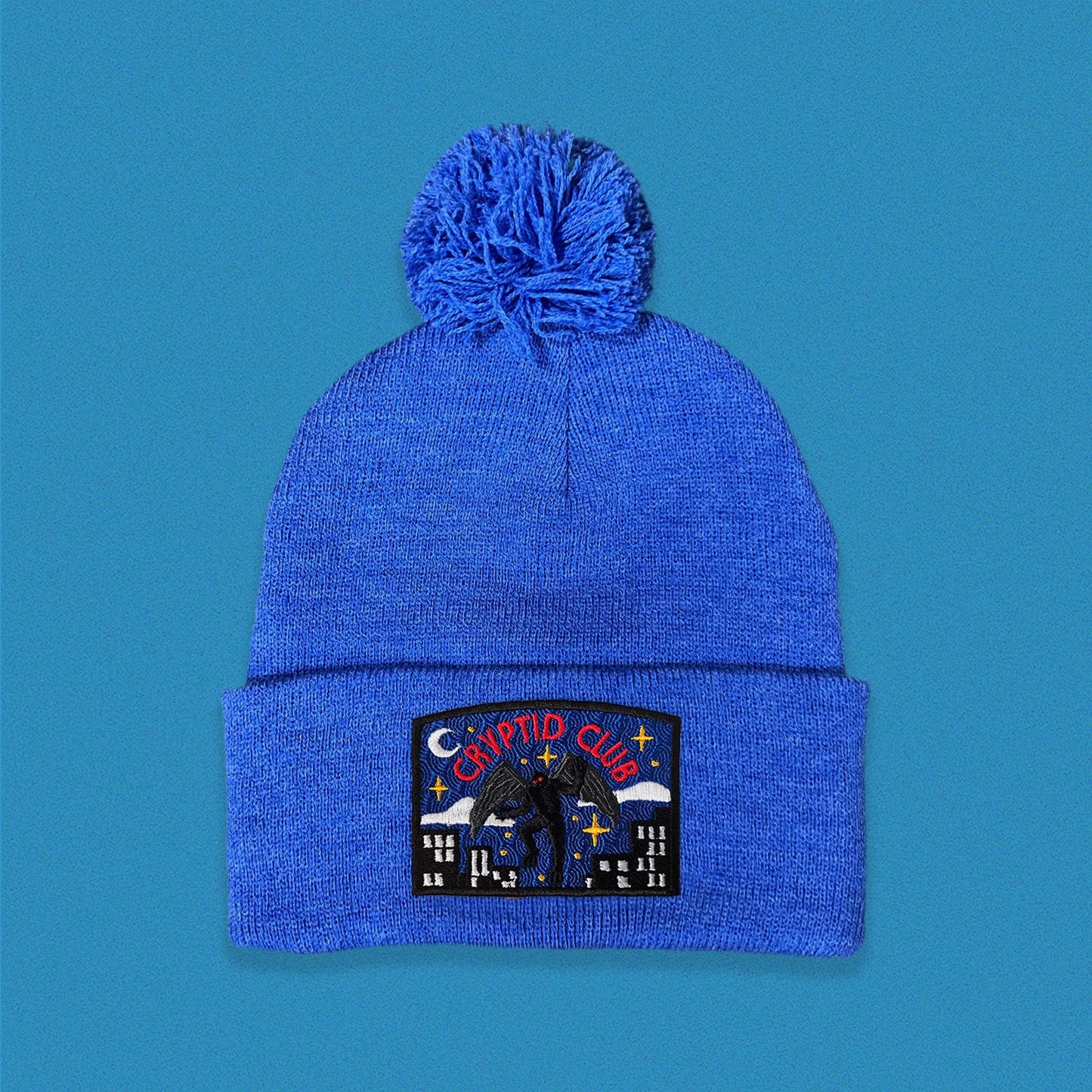 Mothman Cryptid Club Pom Pom Beanie