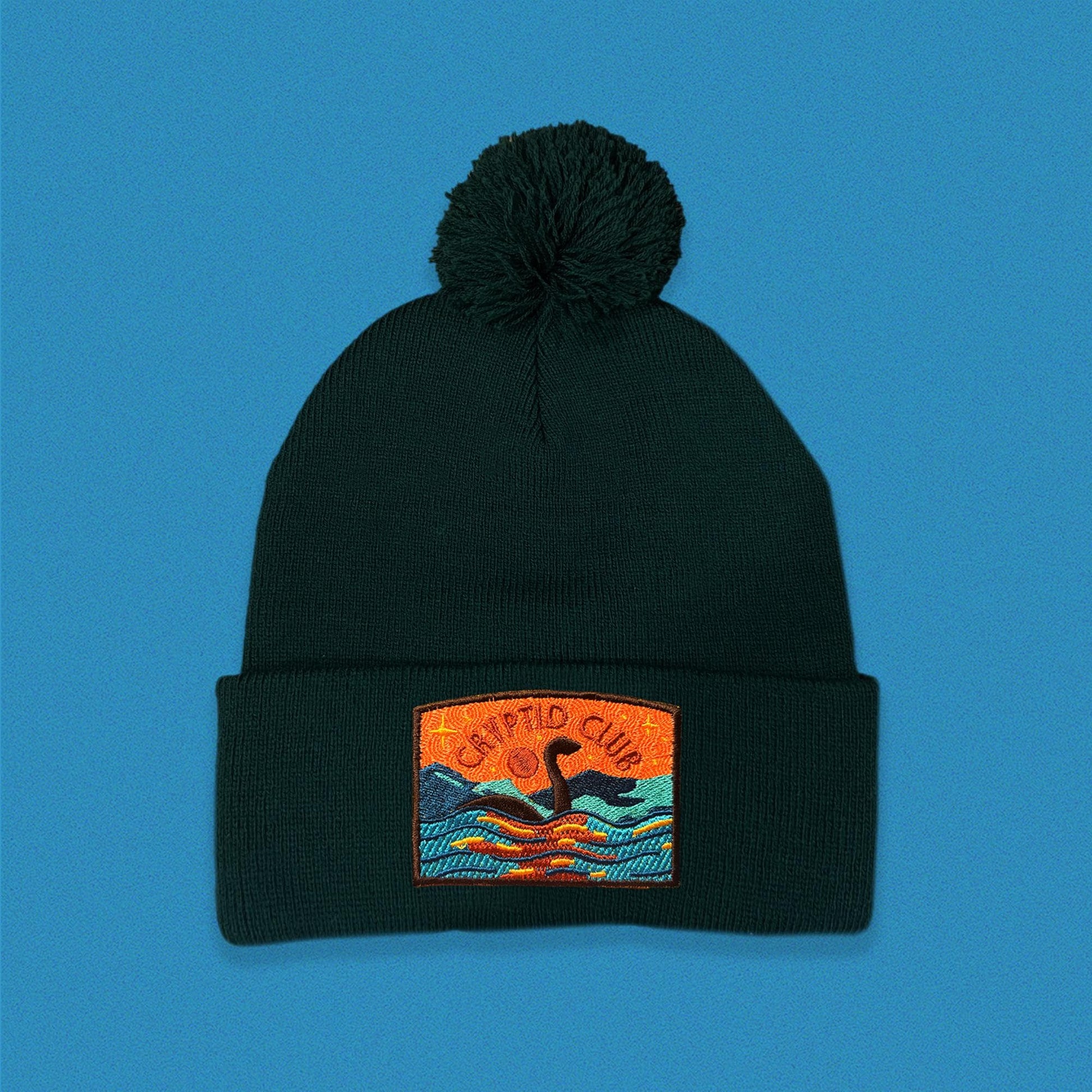 Loch Ness Cryptid Club Pom Pom Beanie