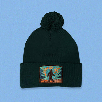 Bigfoot Cryptid Club Pom Pom Beanie