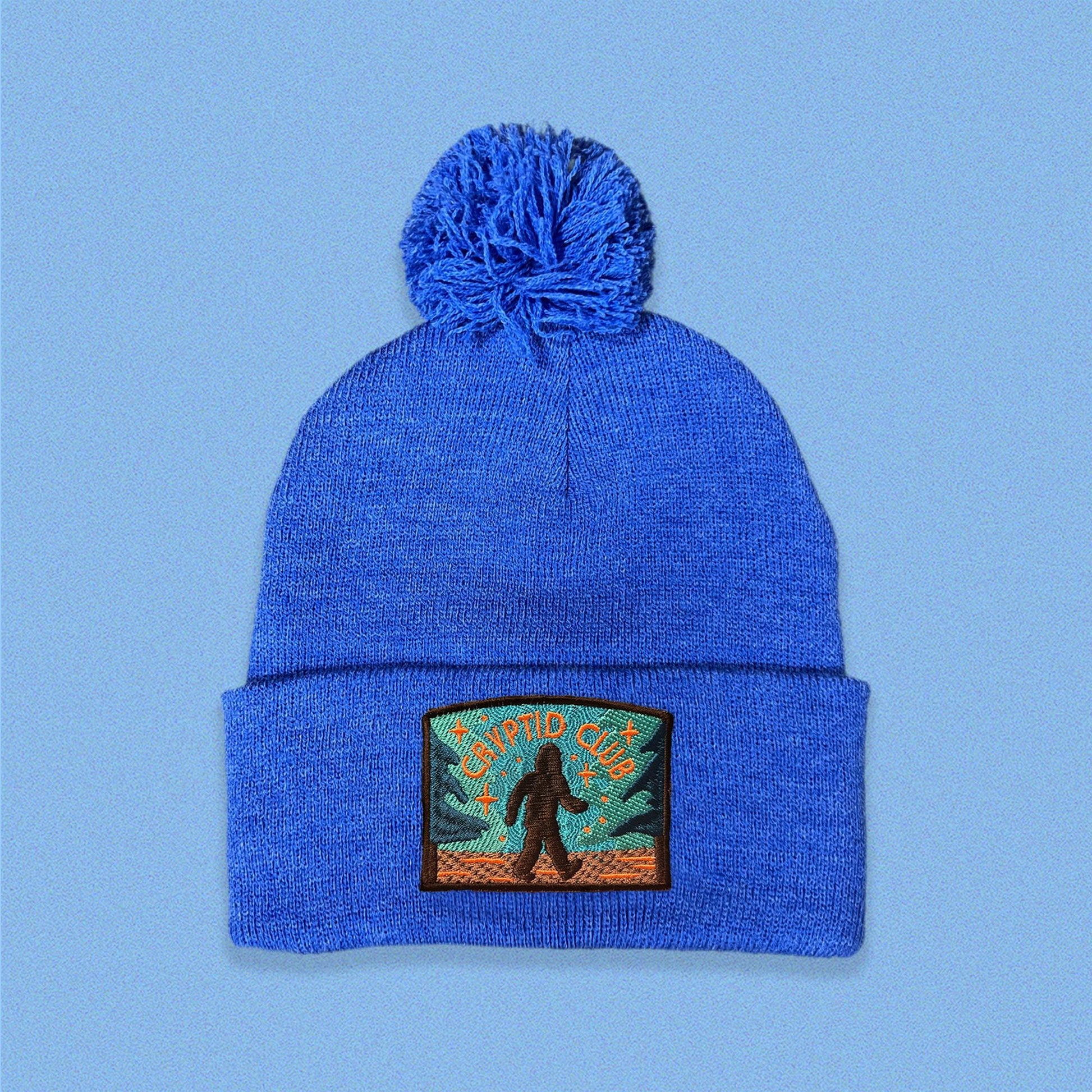 Bigfoot Cryptid Club Pom Pom Beanie