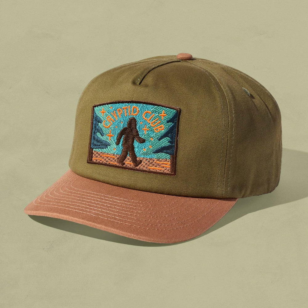 Bigfoot Cryptid Club Retro Two-Tone 5-Panel Floppy Cap