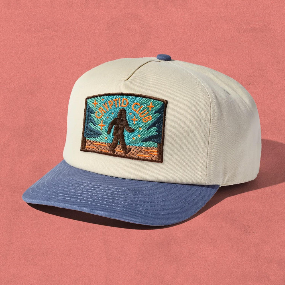 Bigfoot Cryptid Club Retro Two-Tone 5-Panel Floppy Cap