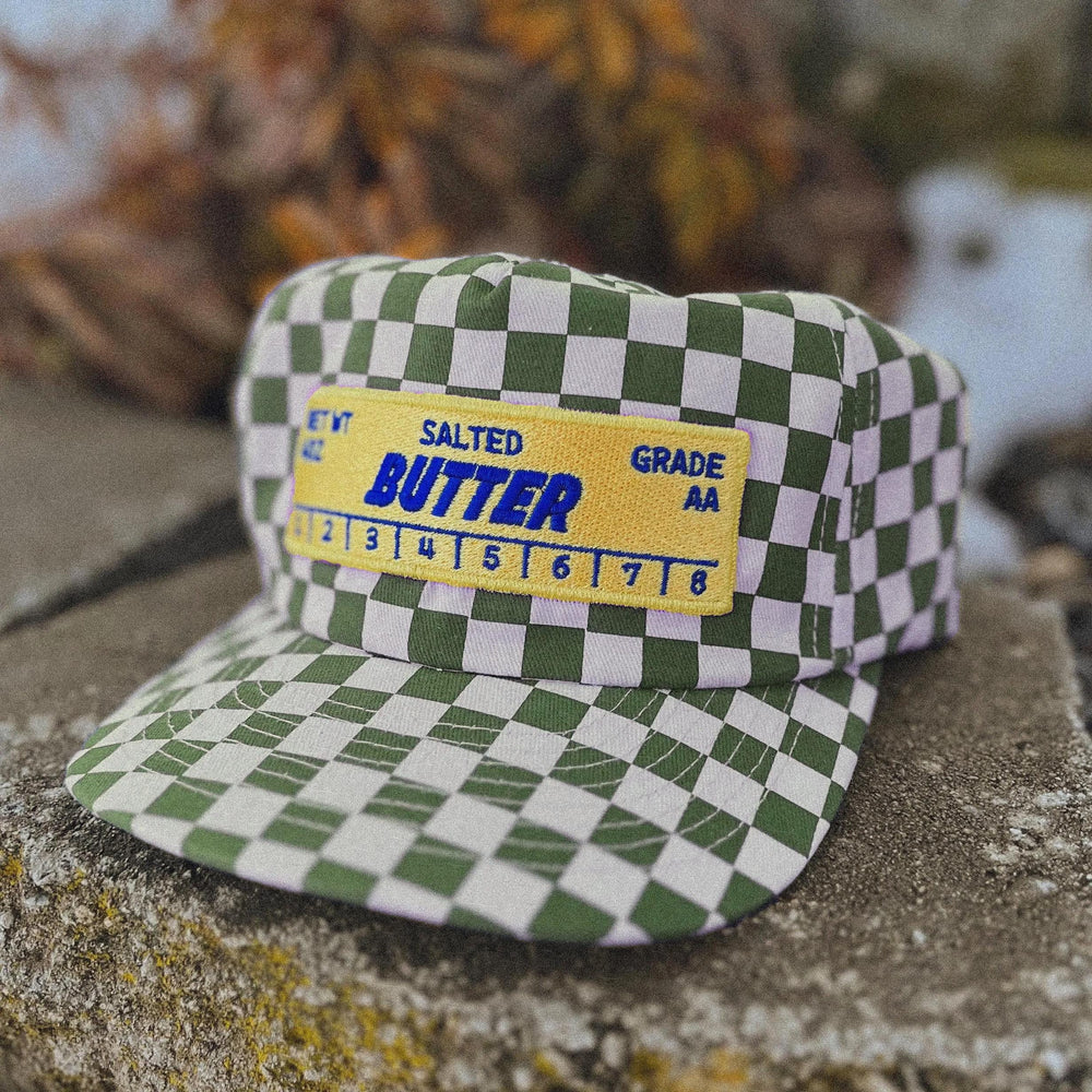 Butter Stick 5-Panel Checkered Floppy Hat