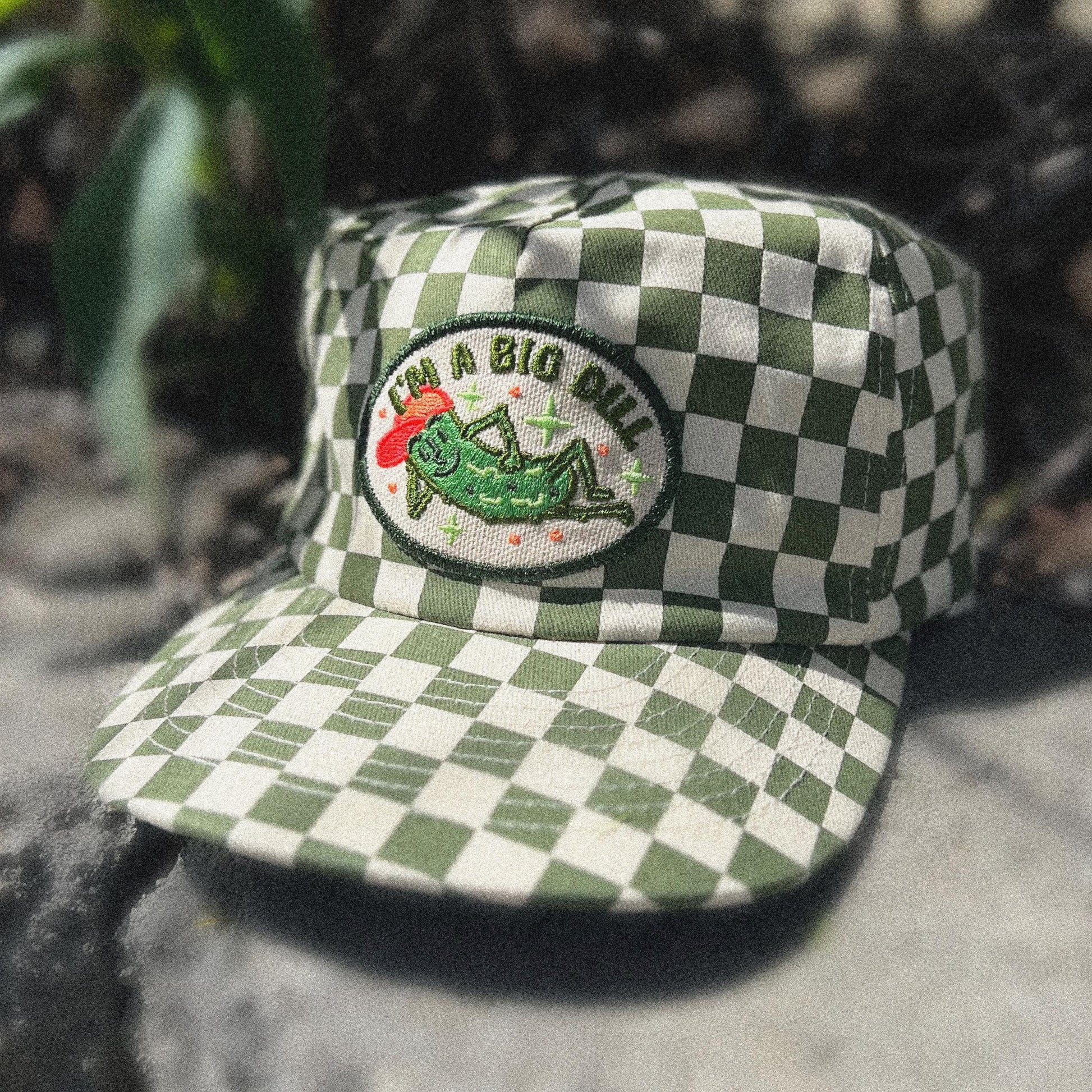 Big Dill Pickle 5-Panel Checkered Floppy Hat