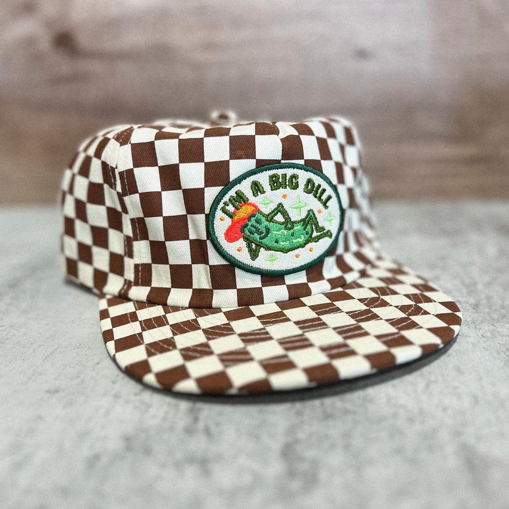 Big Dill Pickle 5-Panel Checkered Floppy Hat