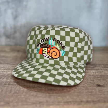 Slow Poke 5-Panel Checkered Floppy Hat