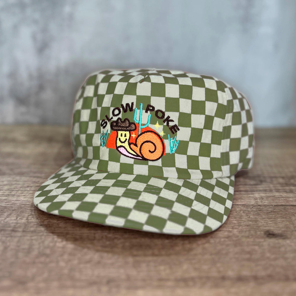 Slow Poke 5-Panel Checkered Floppy Hat