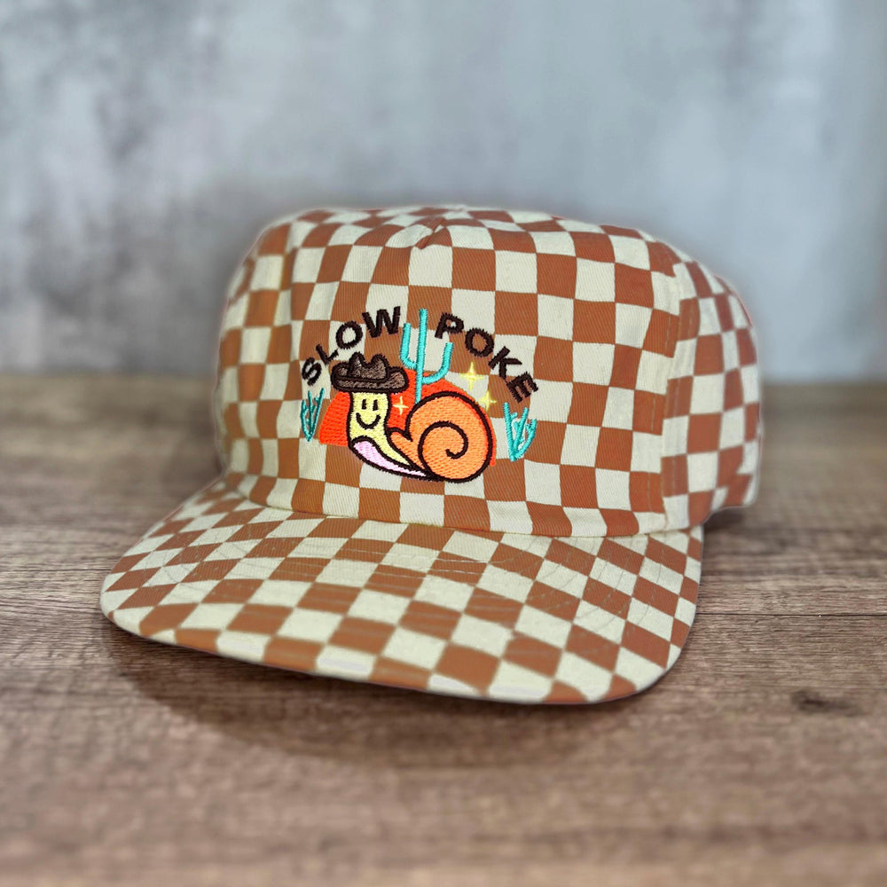 Slow Poke 5-Panel Checkered Floppy Hat