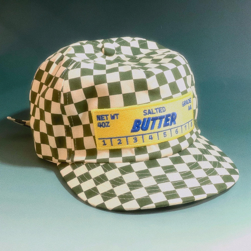 Butter Stick 5-Panel Checkered Floppy Hat