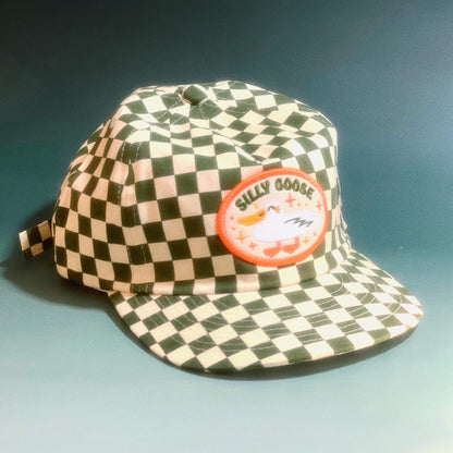 Silly Goose 5-Panel Checkered Floppy Hat