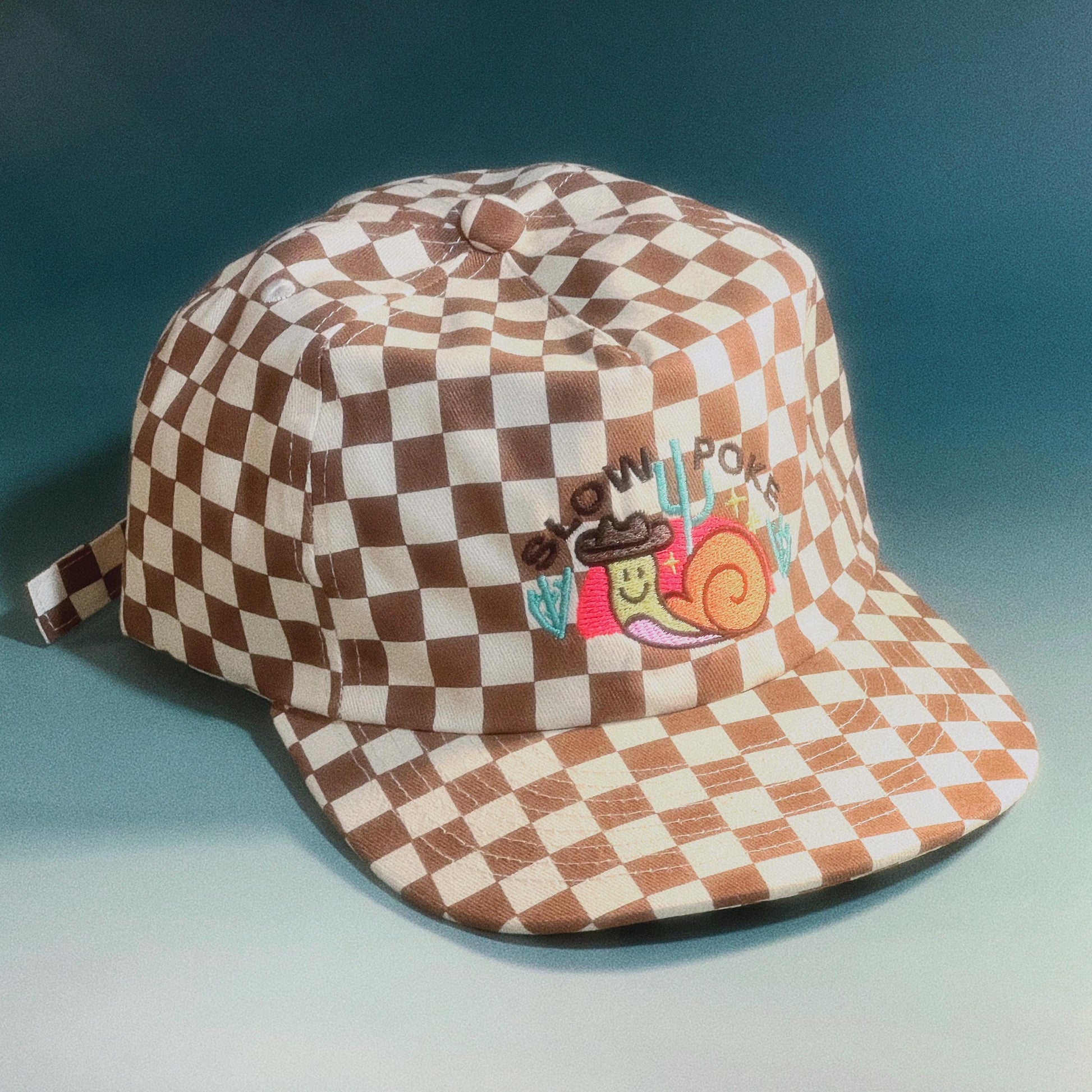 Slow Poke 5-Panel Checkered Floppy Hat