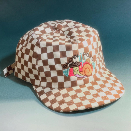 Slow Poke 5-Panel Checkered Floppy Hat