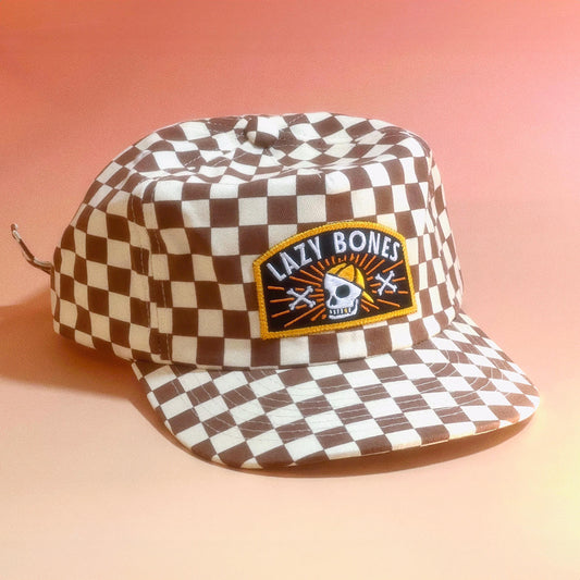 Lazy Bones 5-Panel Checkered Floppy Hat