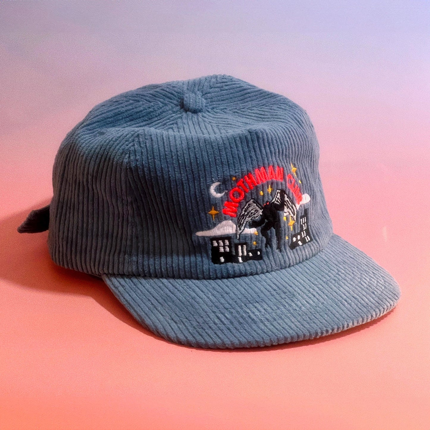 Mothman Cryptid Club 5-Panel Corduroy Hat