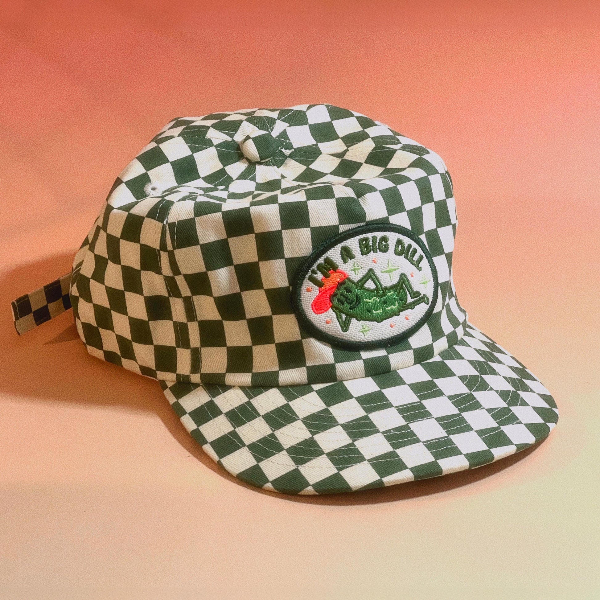 Big Dill Pickle 5-Panel Checkered Floppy Hat