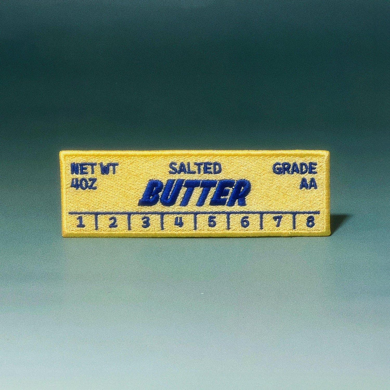 Butter Stick Embroidered Bookmark Patch