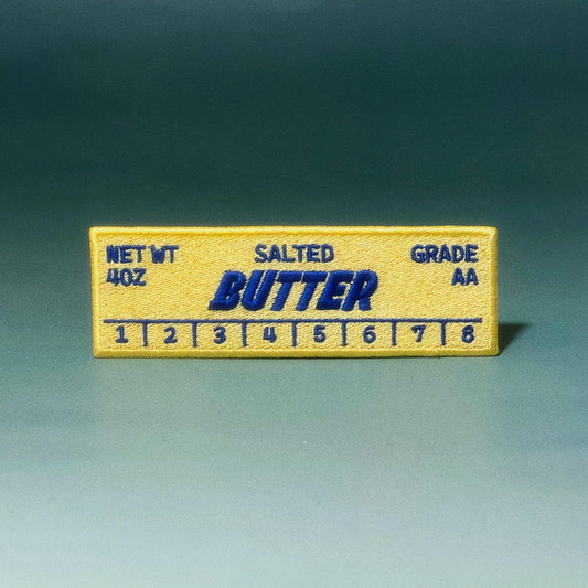 Butter Stick Embroidered Bookmark Patch