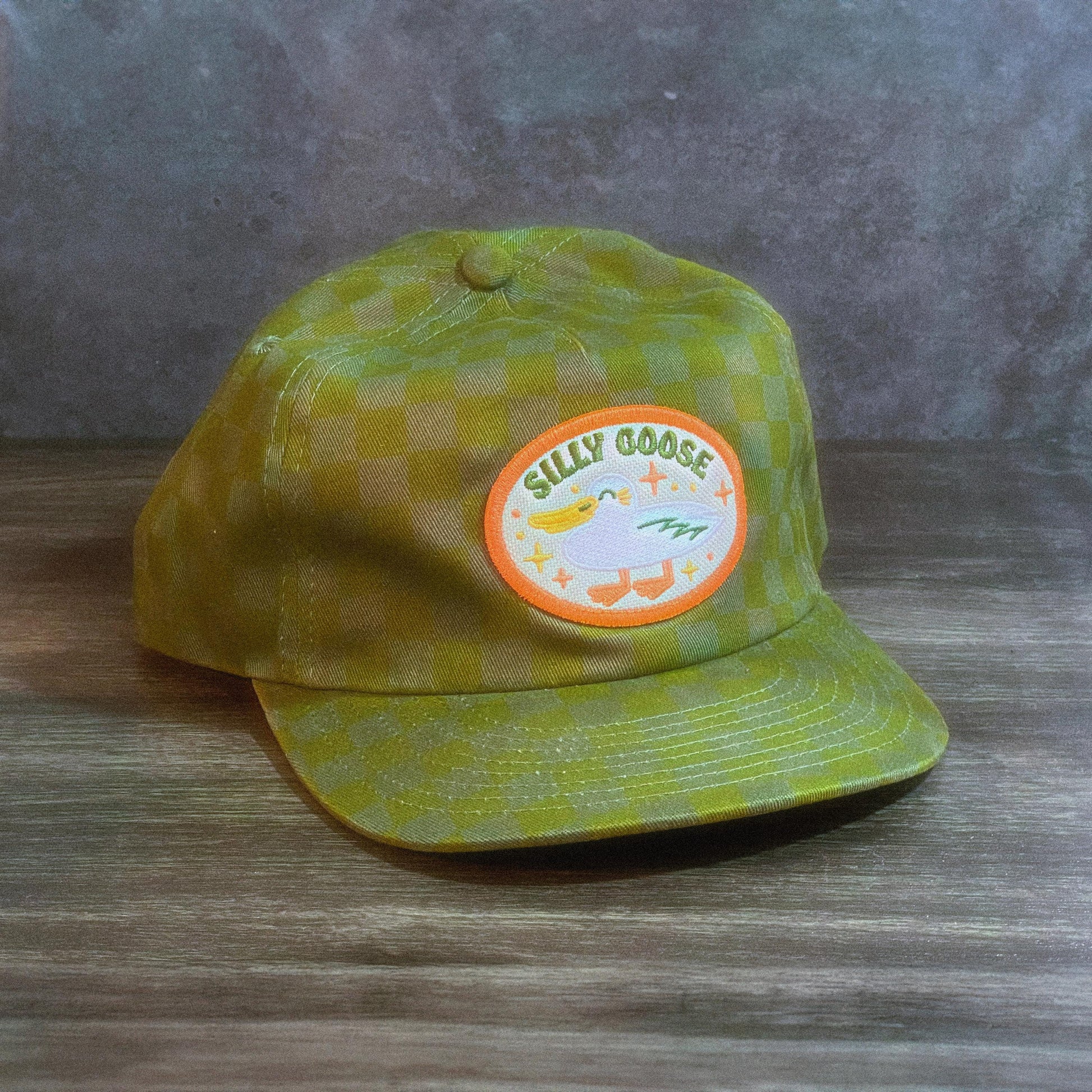 Silly Goose 5-Panel Checkered Floppy Hat