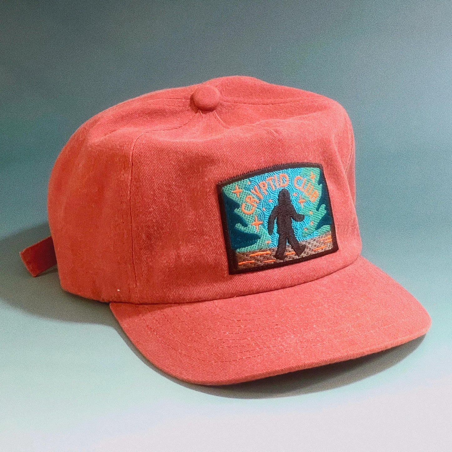 Bigfoot Cryptid Club 5-Panel Brushed Cotton Hat