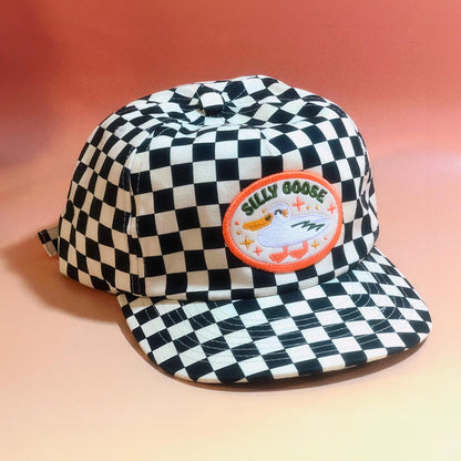 Silly Goose 5-Panel Checkered Floppy Hat