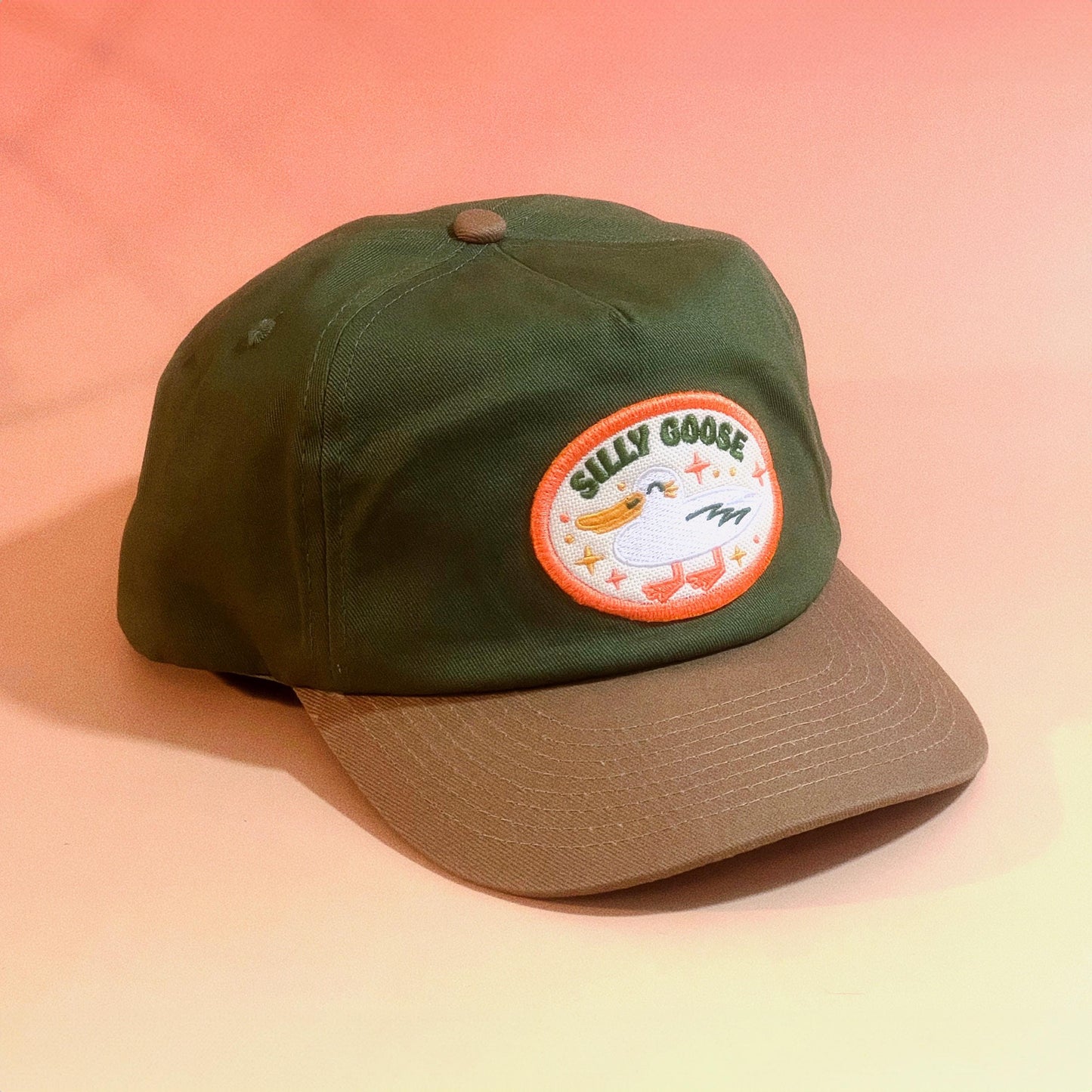 Silly Goose Retro Two-Tone 5-Panel Floppy Cap