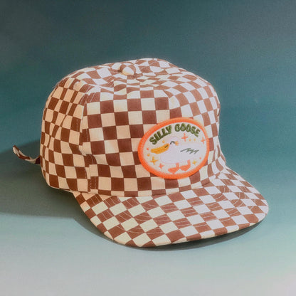 Silly Goose 5-Panel Checkered Floppy Hat