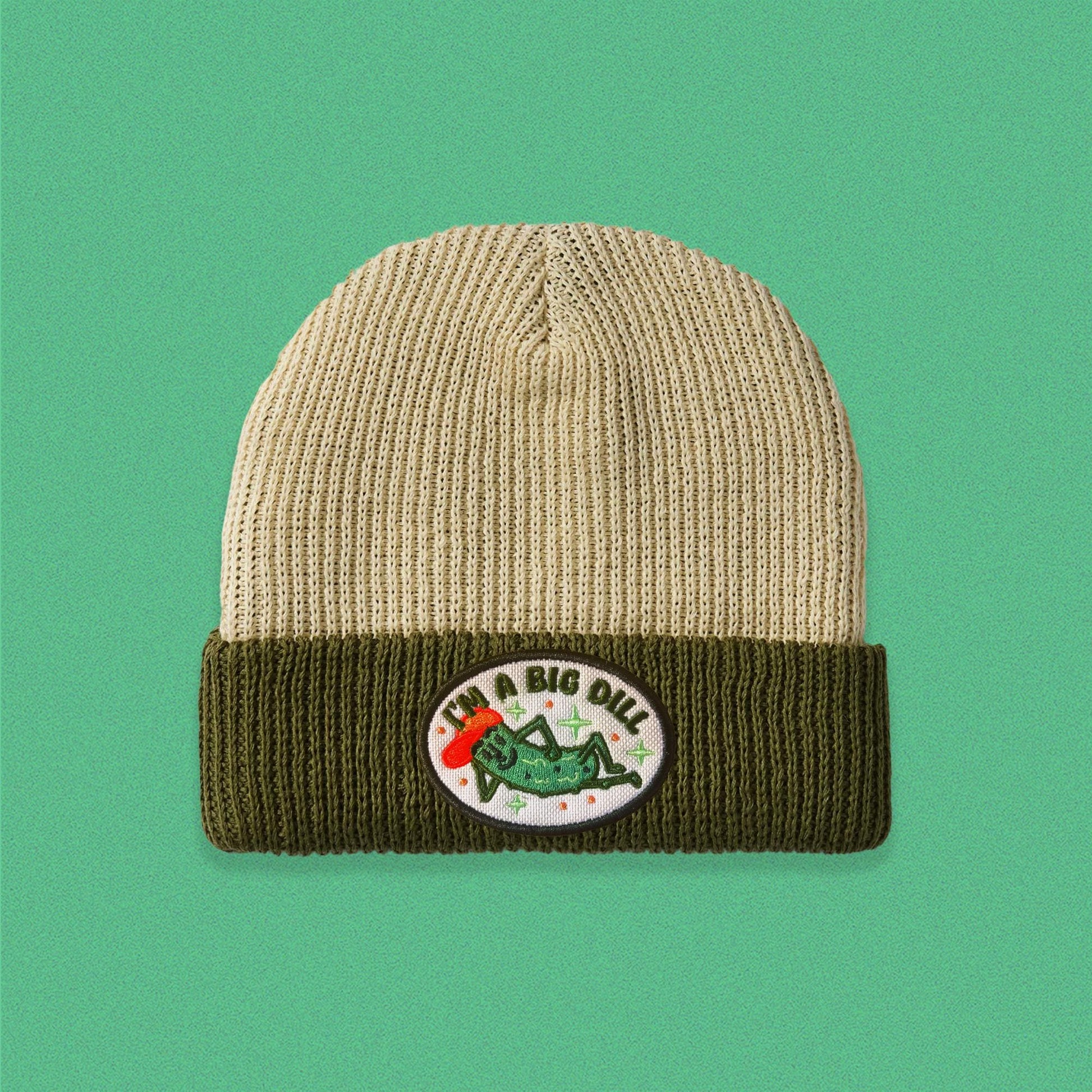 Big Dill Two-Tone Knit Beanie