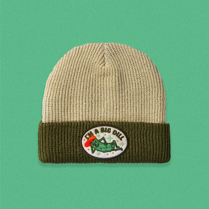 Big Dill Two-Tone Knit Beanie