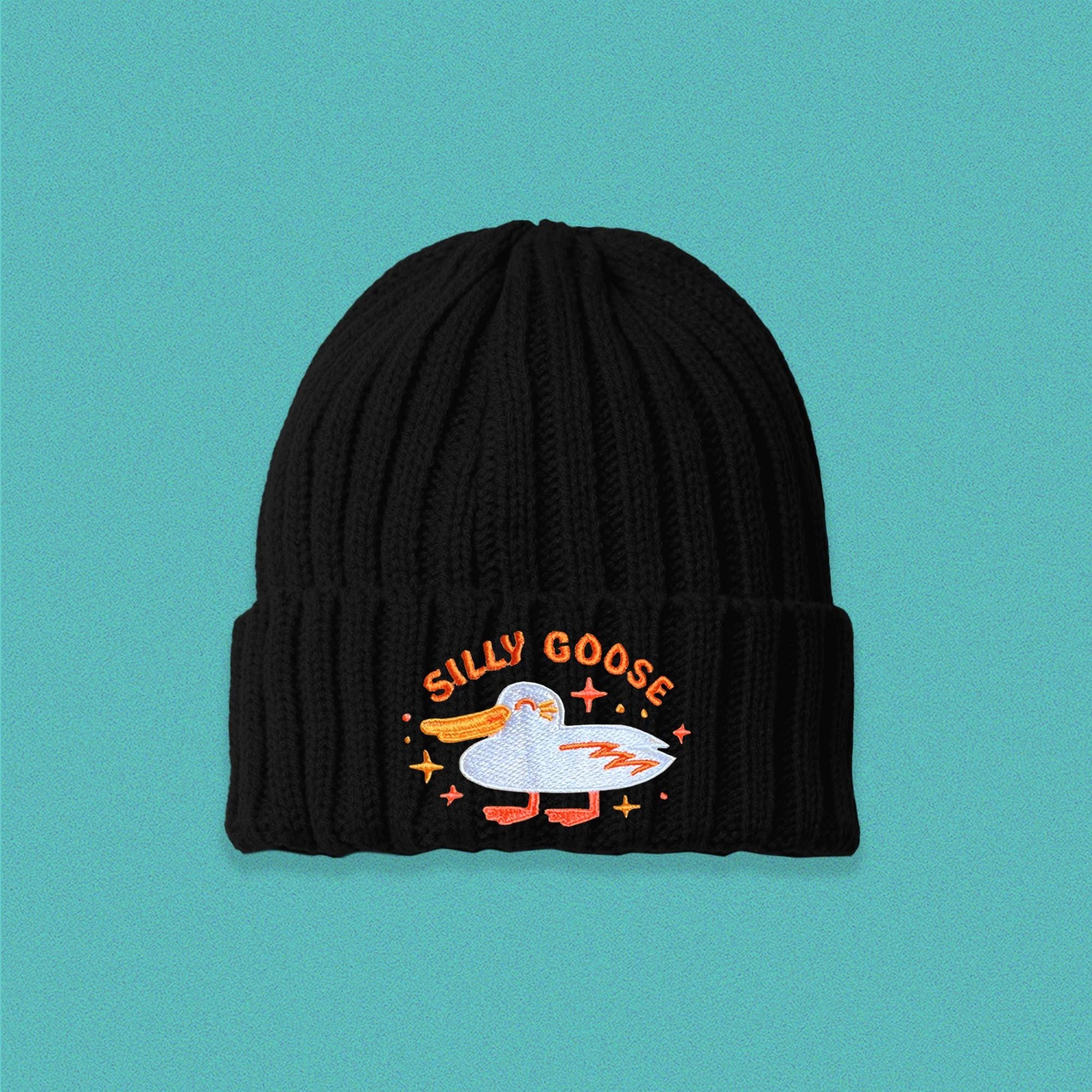 Silly Goose Cable Knit Beanie