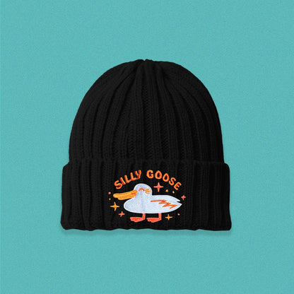Silly Goose Cable Knit Beanie
