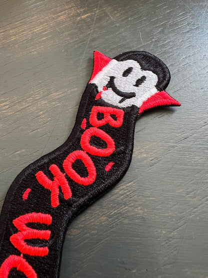 Vampire Book Worm Embroidered Bookmark