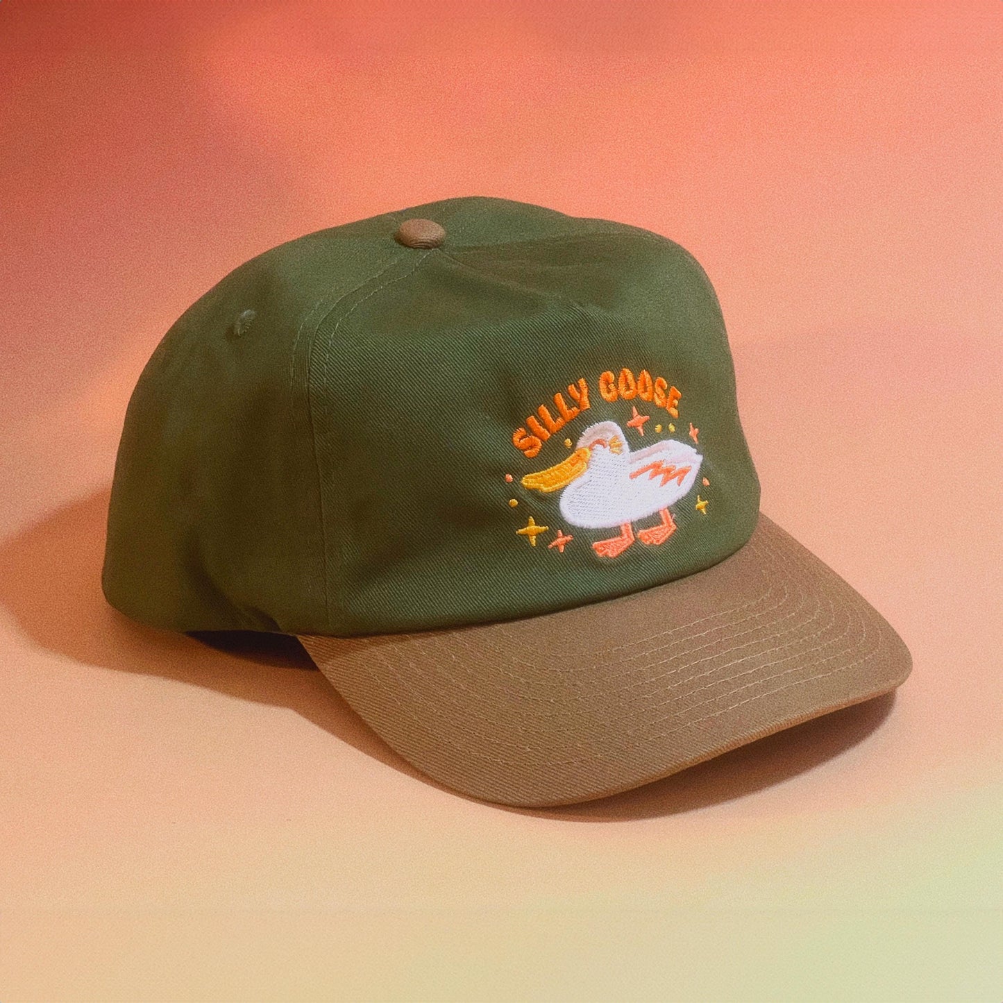 Silly Goose Retro Two-Tone 5-Panel Floppy Cap