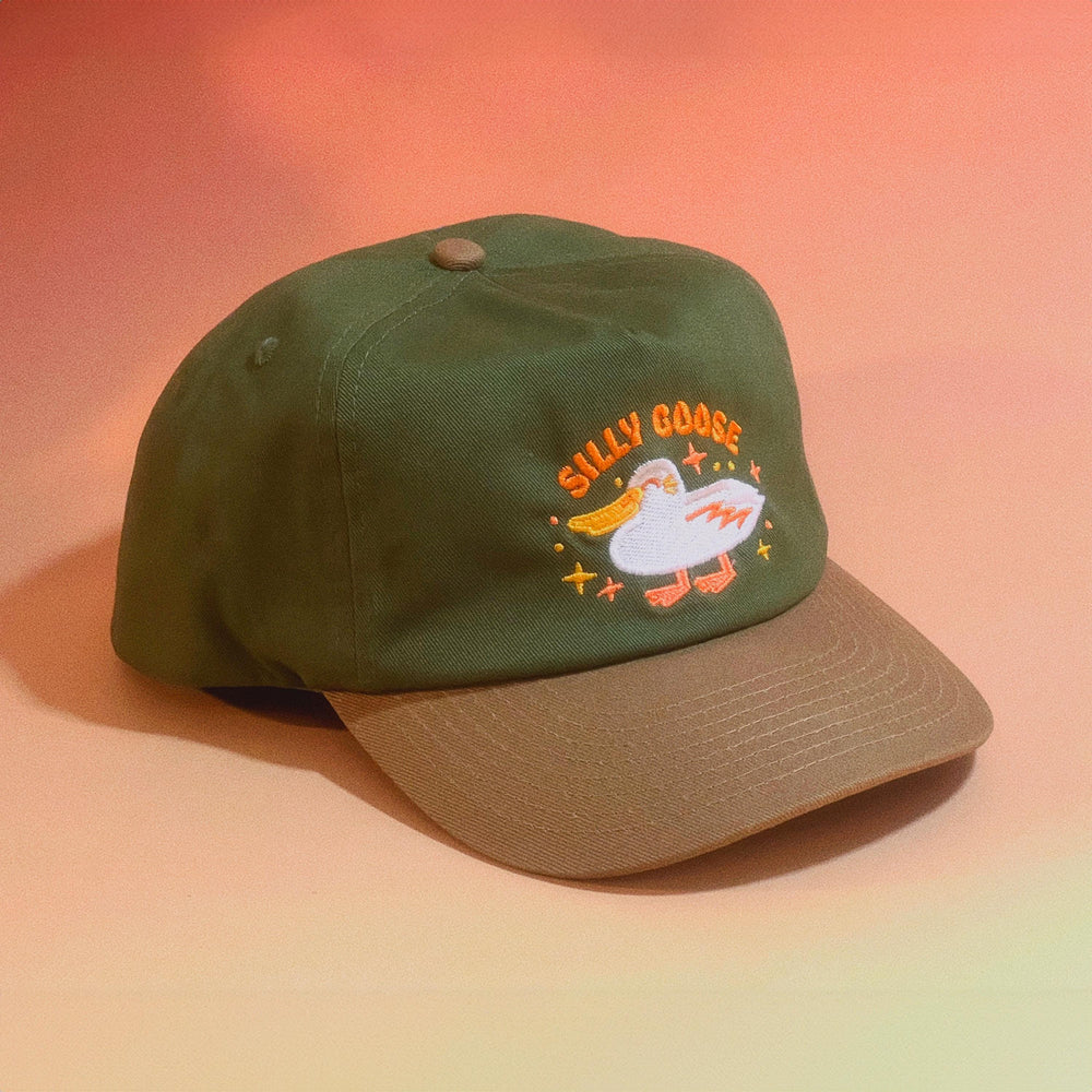 Silly Goose Retro Two-Tone 5-Panel Floppy Cap