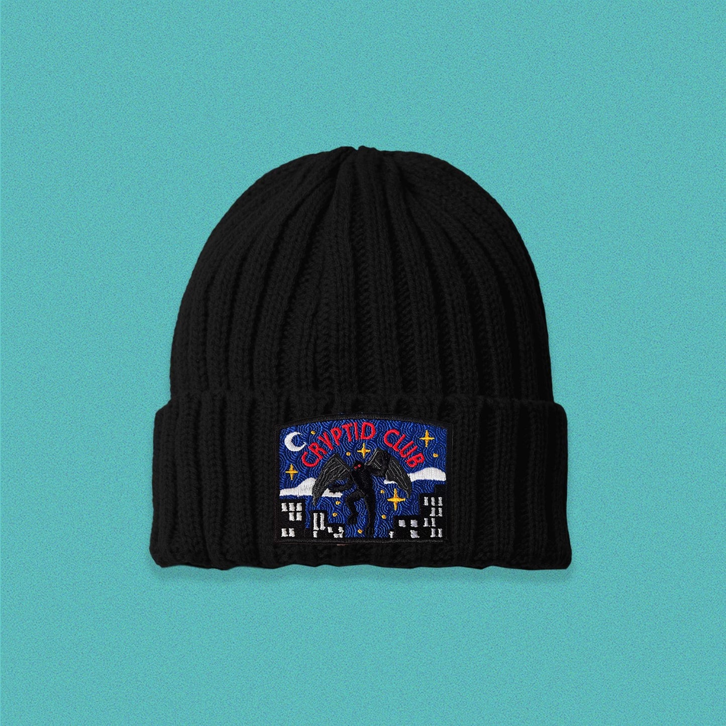 Mothman Cryptid Club Cable Knit Beanie