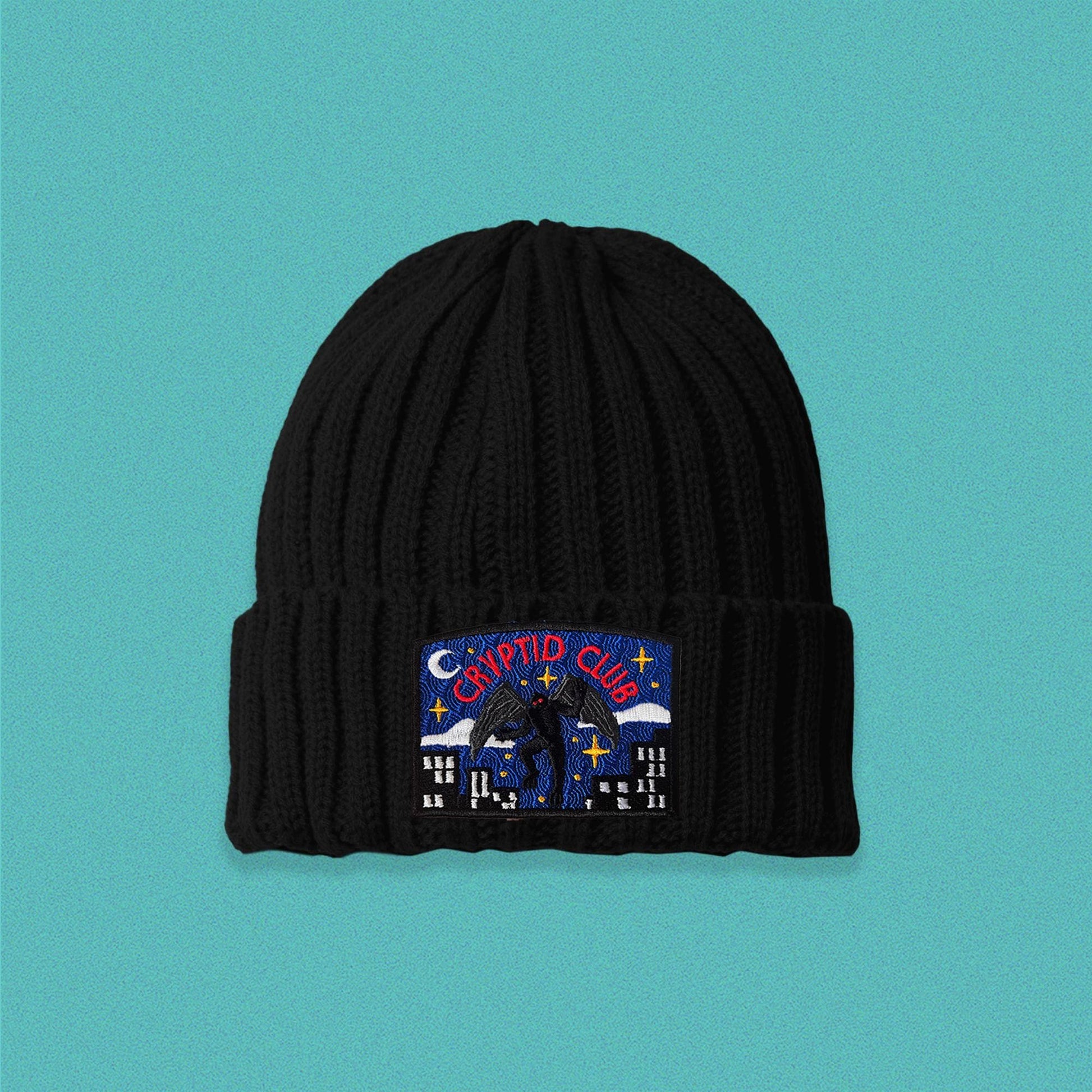 Mothman Cryptid Club Cable Knit Beanie