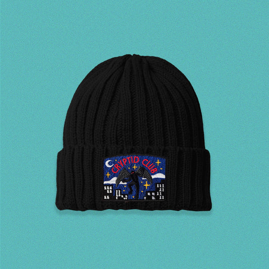 Mothman Cryptid Club Cable Knit Beanie