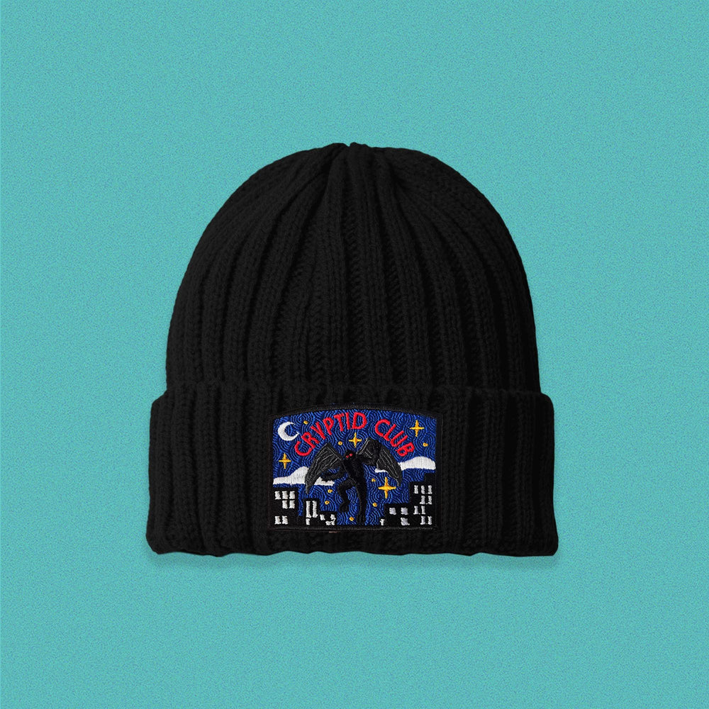 Mothman Cryptid Club Cable Knit Beanie