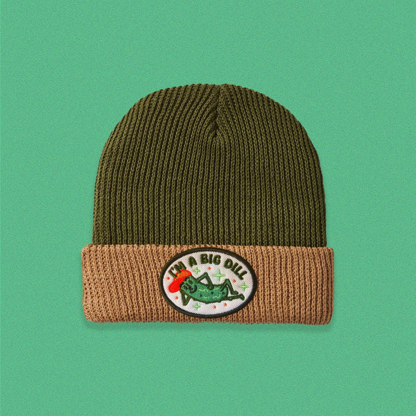 Big Dill Two-Tone Knit Beanie